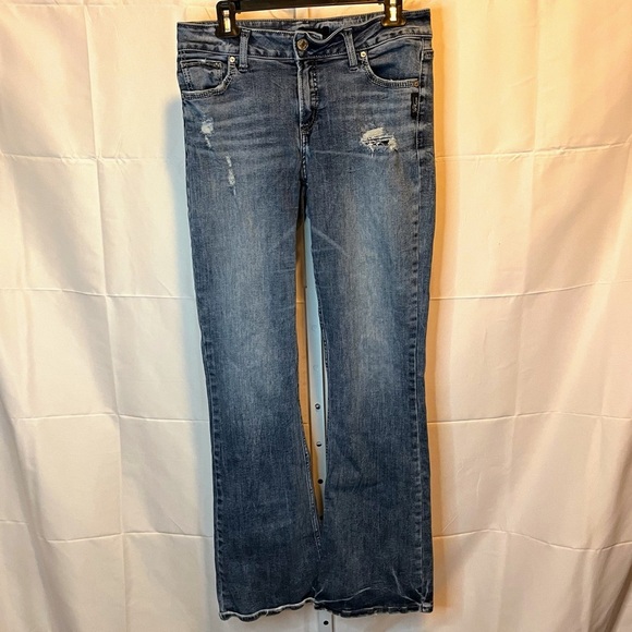 Silver Jeans Avery Bootcut Women’s Jeans W31 Inseam 30” Distressed Denim - Picture 1 of 10
